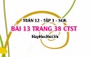 Bài 13 trang 38 Toán 12 tập 1 Chân trời sáng tạo